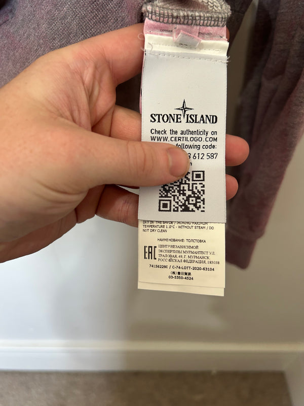 Stone Island Pink Dust Treatment Sweatshirt