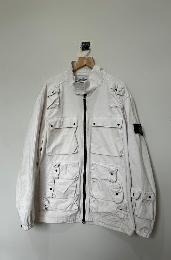 Stone Island Canvas Placcato Field Jacket